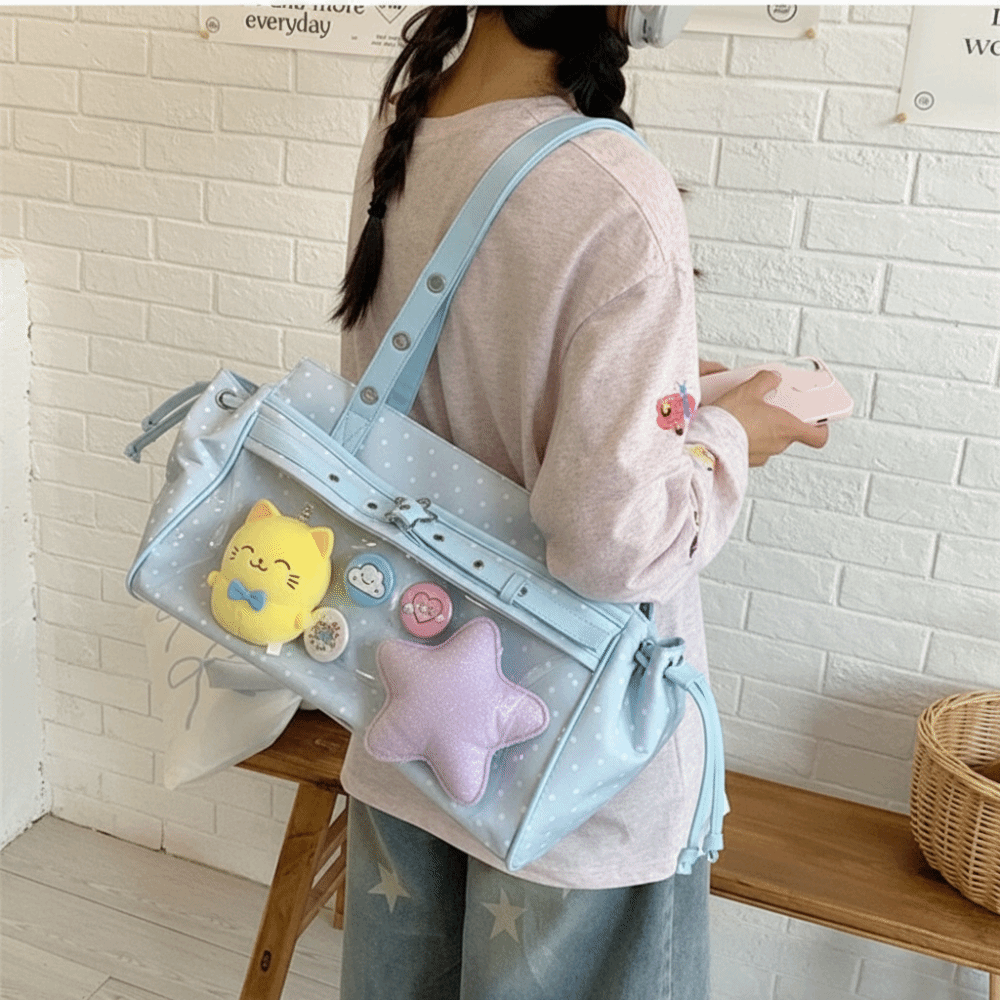 Bolso de Hombro Transparente d - Anime Merchandise For Men reseña y precio
