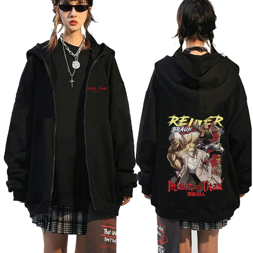 Anime Attack on Titan Reiner B - Anime Merch Hoodie reseña y precio