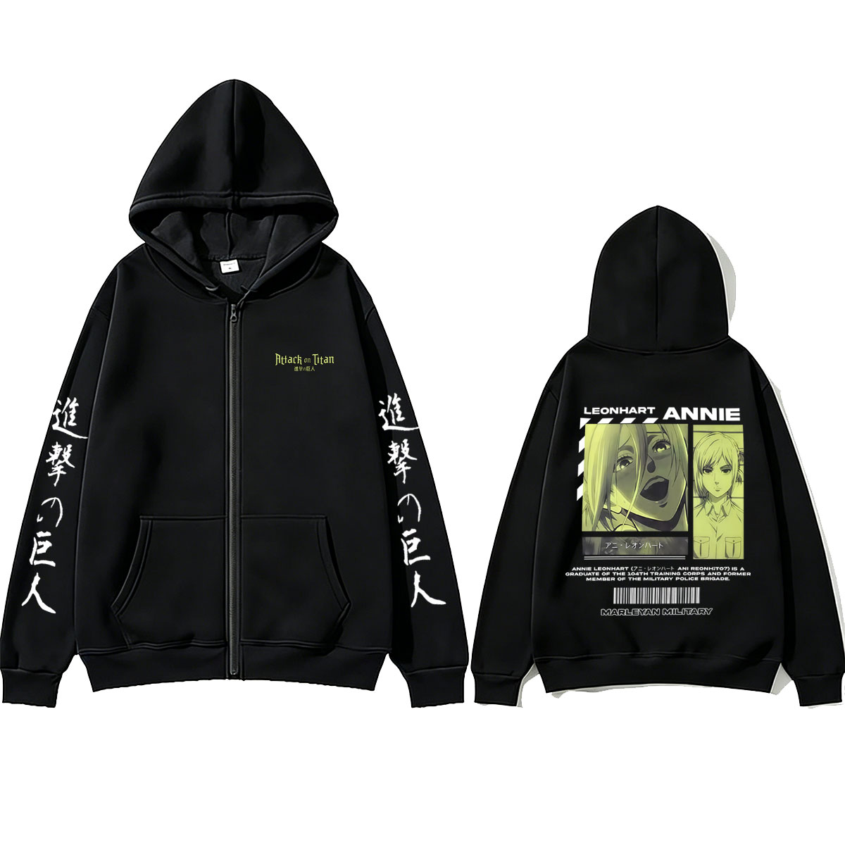Sudadera con capucha y cremall - Anime Merch Hoodie reseña y precio