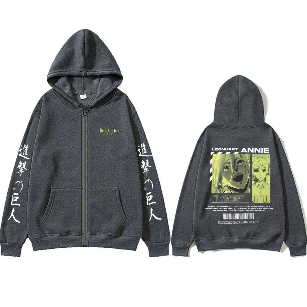 Sudadera con capucha y cremall - Anime Merch Hoodie reseña y precio