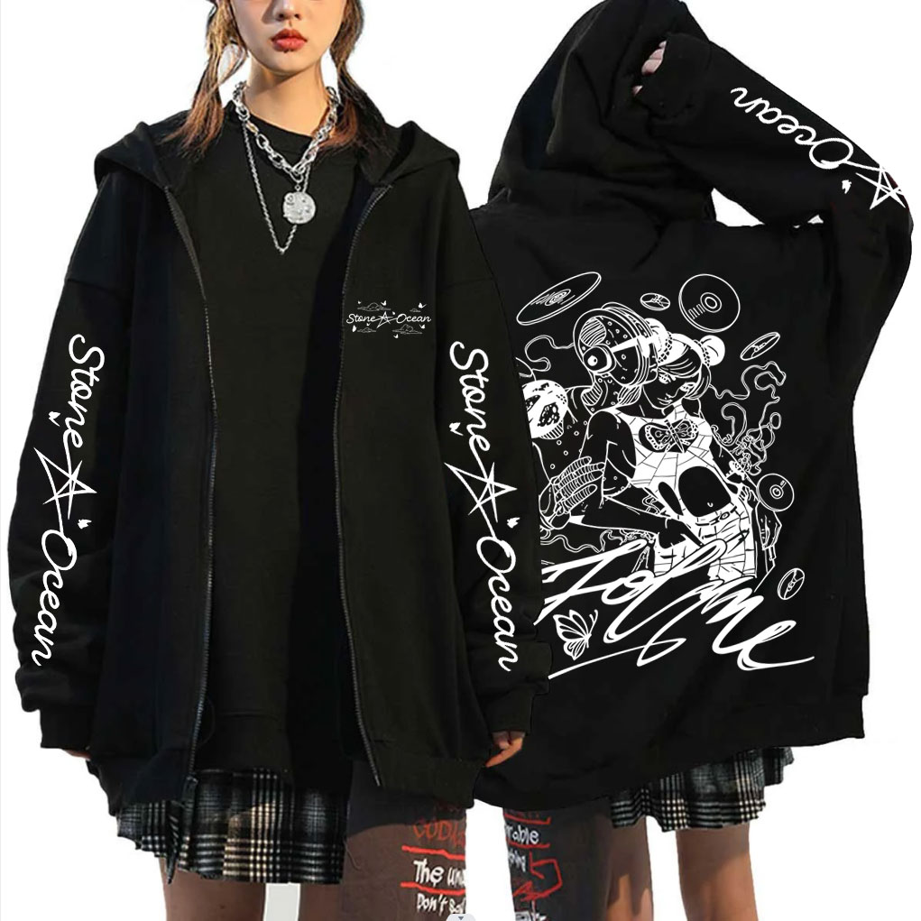 Sudadera con capucha y cremall - Anime Merch Hoodie reseña y precio