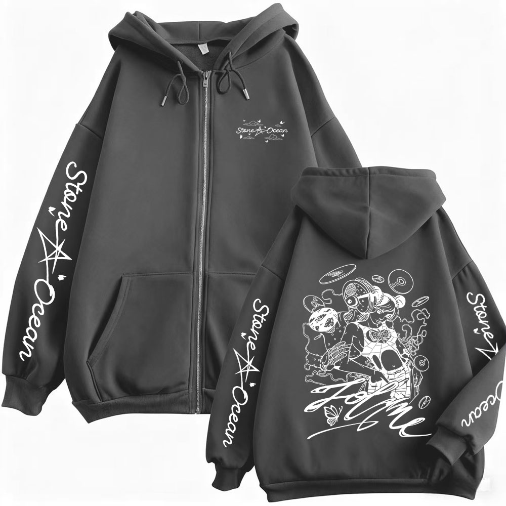 Sudadera con capucha y cremall - Anime Merch Hoodie reseña y precio