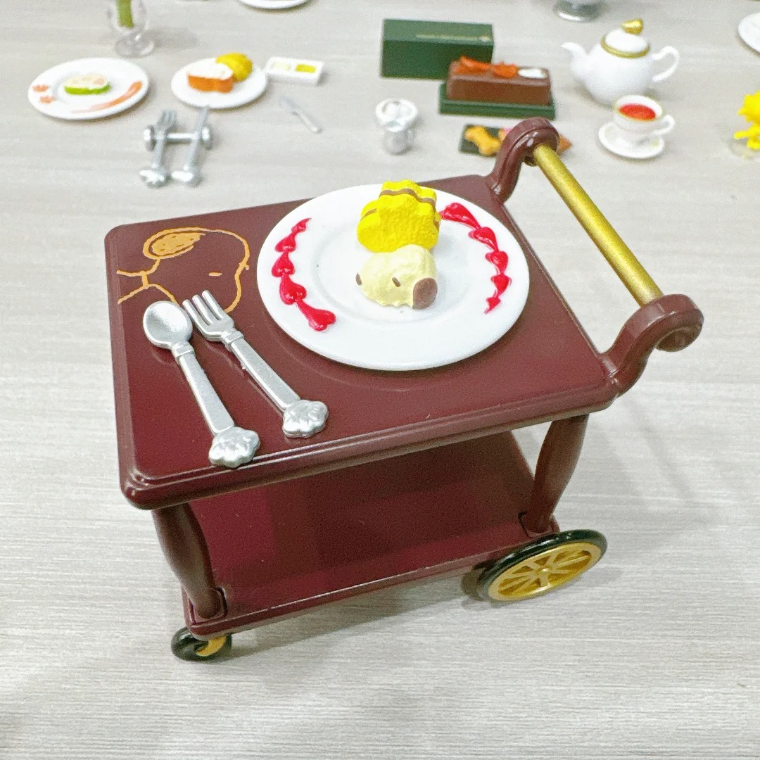 Re-ment Snoopy Restaurant Amer - Figure Display Box reseña y precio